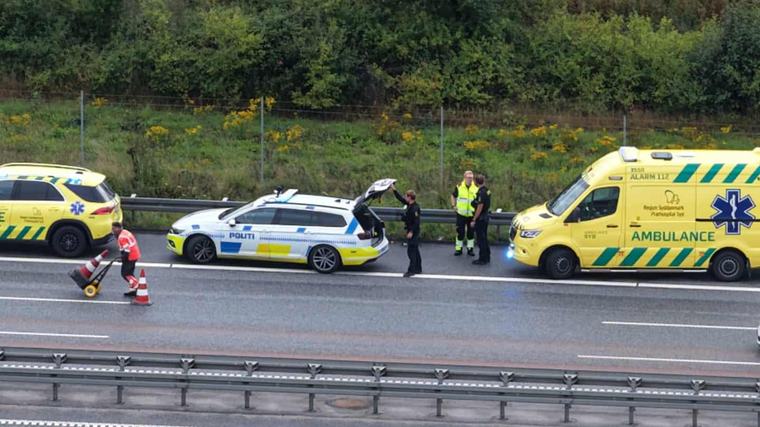 Alarm 112 Færdselsuheld skabte massiv kø på E20